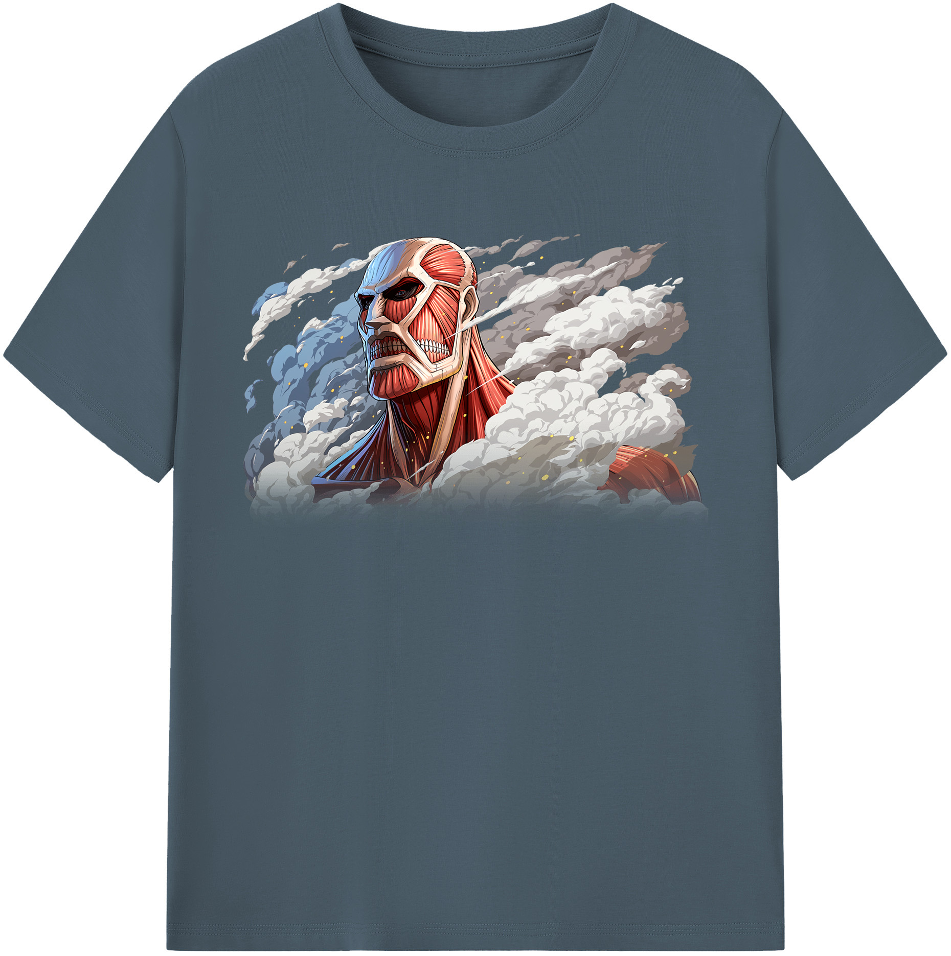 （画像用） 進撃の巨人 Attack on Titan 綿100％半袖Tシャツ（フロントプリント）